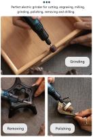 Taladro Eléctrico Inalámbrico Con Engranaje Herramienta Rotativa Recargable Para Grabado En Madera 3 Velocidades Mini Pluma Grabadora - details 5