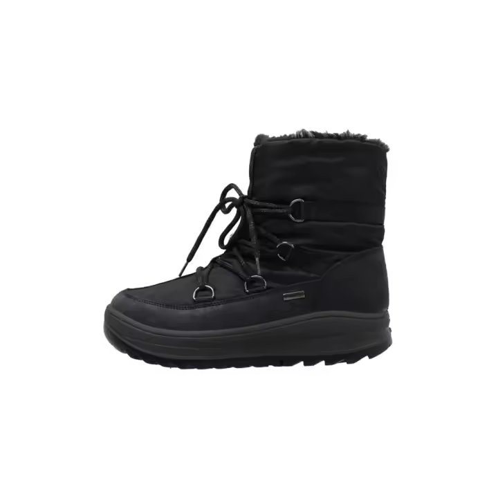 Imac 459038 Negro Mujer Autumn/Winter 23 Bota Esquimal - Botas Invernales Piel y Textil - Mantén el Calor en los Días Más Fríos - 1