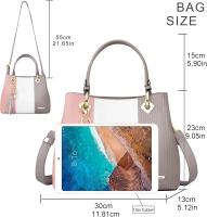 Bolsos de Mujer, Bolso Señora Tote Multicolor Rayas PU Cuero With Flecos Bolso Hombre Bolso Shopper perfecto para Trabajo, Diario Vida, Navidad y Fiesta ect - details 3