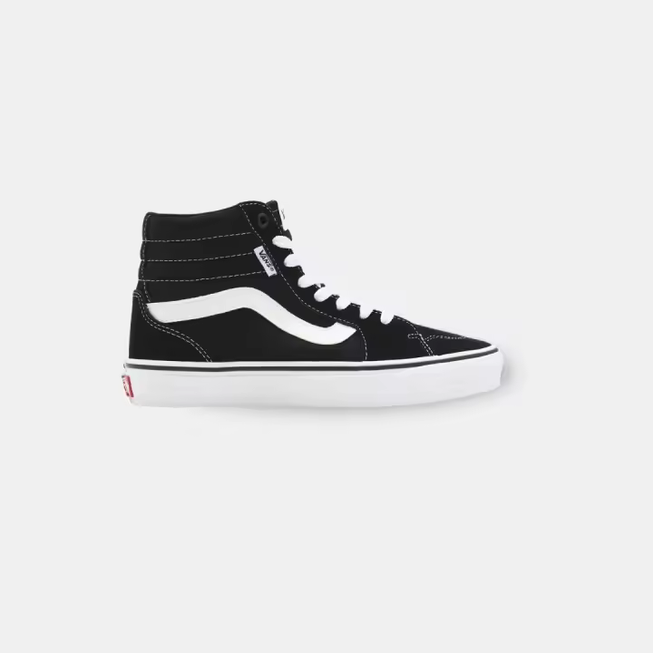 Vans Men's Filmore Hi Suede Canvas Black White Sneakers Vans 8998923075926 195437363146 - 1