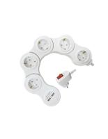 Alargador Plegable 5 Enchufes + 2 Puertos USB | Regleta Flexible con Interruptor | Cable 1.5m 3G 1.5mm² | Máx. 3680W | Ideal para Hogar y Oficina | Diseño Ajustable, Resistente al Calor - Extrastar - details 2
