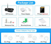 Cámara De Seguridad WIFI 5MP HD Bala Exterior Impermeable IP66 Con Vigilancia Inteligente Detección De Movimiento Y Visión Nocturna Para Android Y iOS - details 1
