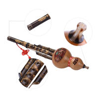 Flauta De Bambú Negro Hecha a Mano En China Hulusi Gourd Cucurbit Para Principiantes Y Amantes De La Música Con Estuche Clave De C - details 2