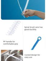 Cepillo De Limpieza Para Baño Y Cocina Flexible Plástico Eco-amigable Para Eliminar Pelos Y Limpieza De Tuberías Tamaño 45/71 Cm - details 4