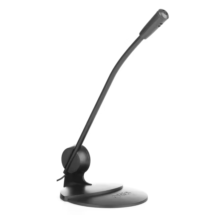 Micrófono NGS MS102 – Micrófono de sobremesa con soporte flexible y botón On/Off | Ideal para videollamadas, gaming, grabación, podcasts y más - 1