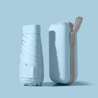 Mini Paraguas Portátil Para Hombre Y Mujer Con Estuche Doble Uso Sol Y Lluvia Plegable De Viaje Protección Solar Y Ventilación - details 1