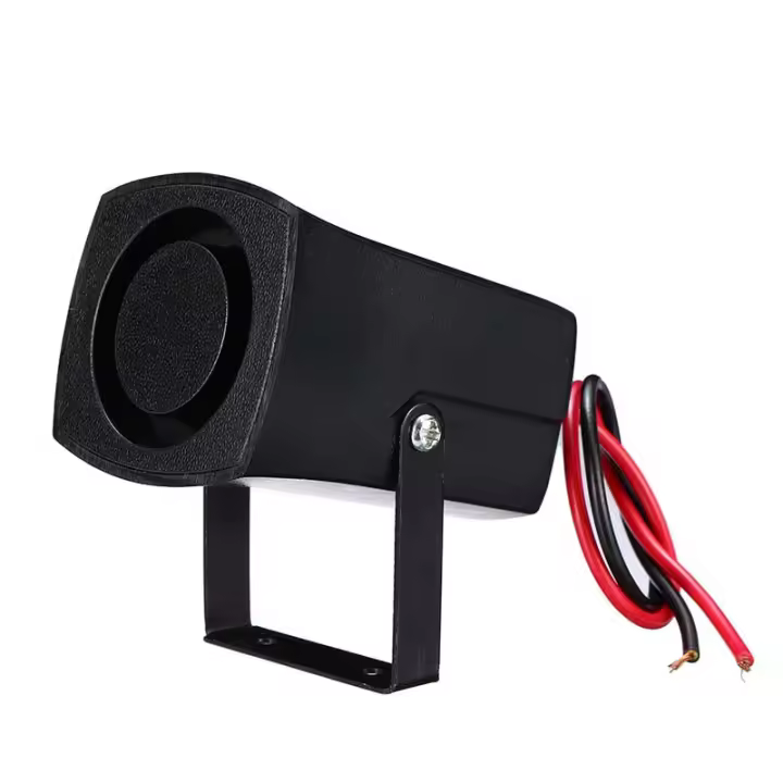 Bocina De Sirena De Advertencia Multitono Para Coche 12-24V Con 6 Sonidos Alarma Policia Fuego Buzzer Carro Sonido De Alarma - 1