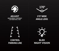 Cámara De Retroceso Para Coche HD Visión Nocturna 9V/36V Impermeable Video En Color AHD1080P Lente De Vidrio Y Plástico - details 8