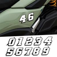 Pegatina De Estilo JDM 0123456789 Para Motocicleta Impermeable Para Casco De Moto Arai Shoei AGV HJC Bell Shark LS2 Decoración DIY Para Pilotos De Carreras - details 1