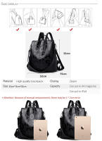 Mochila De Cuero PU De Alta Calidad Para Mujer Antirrobo Impermeable Con Bolsillo Para Teléfono Móvil Y Bolsillo Interior Para Escuela - details 2