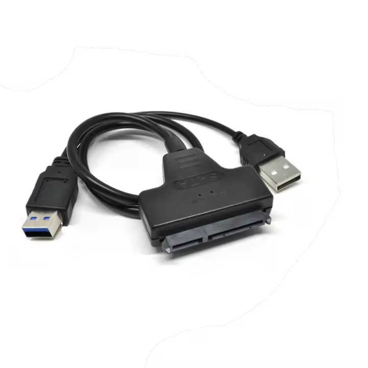 Actecom Cable Adaptador SATA A USB 2.0 HD DVD Lector Conector Datos Copia Seguridad Backup Adaptador sata Disco Duro - 1