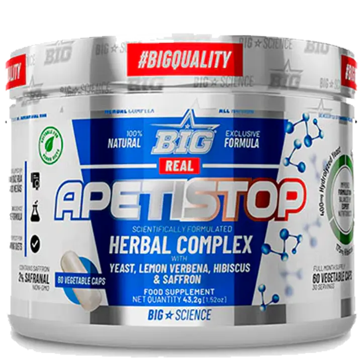 BIG REAL APETISTOP -Para de comer de BigQuality-  60 caps. - 1
