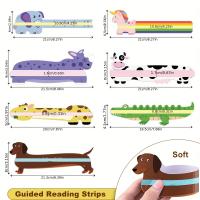 7 Pcs De Líneas Guía Para Lectura Que Reducen El Estrés Visual Herramientas De Lectura Para Niños Y Dyslectacias - details 3