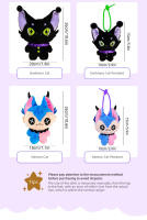 Muñeco De Peluche Demonio Gato De 23CM Para Halloween Regalo Para Niños En Navidad/Día De San Valentín/Todo El Año Material De Poliéster Relleno De Algodón PP - details 8