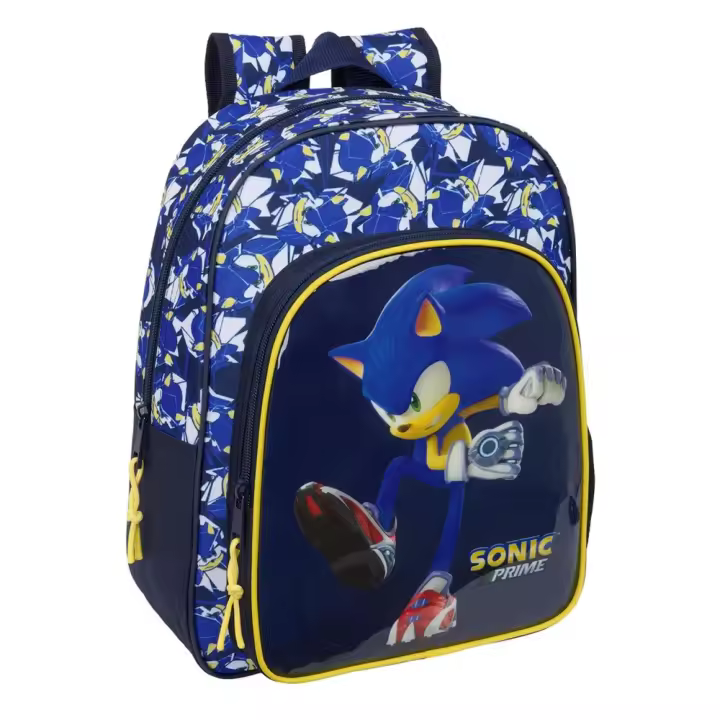 Mochila Infantil Adaptable a Carro Sonic "City" 26X34X11Cm (Safta 612595185) - 1