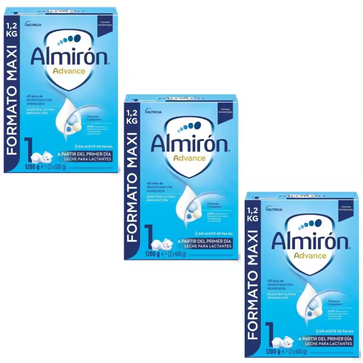 ALMIRÓN Advance 1 con Pronutra Leche para Lactantes Pack 3x1200gr ✅ Entrega 24/72h - 1