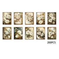 20pcs Flower Dance A6 (14x10 Cm) Cuaderno Decorado DIY Estilo Retro Para Decoración De Vaso Patineta Guitarra Juguete Clásico Scrapbook - details 12