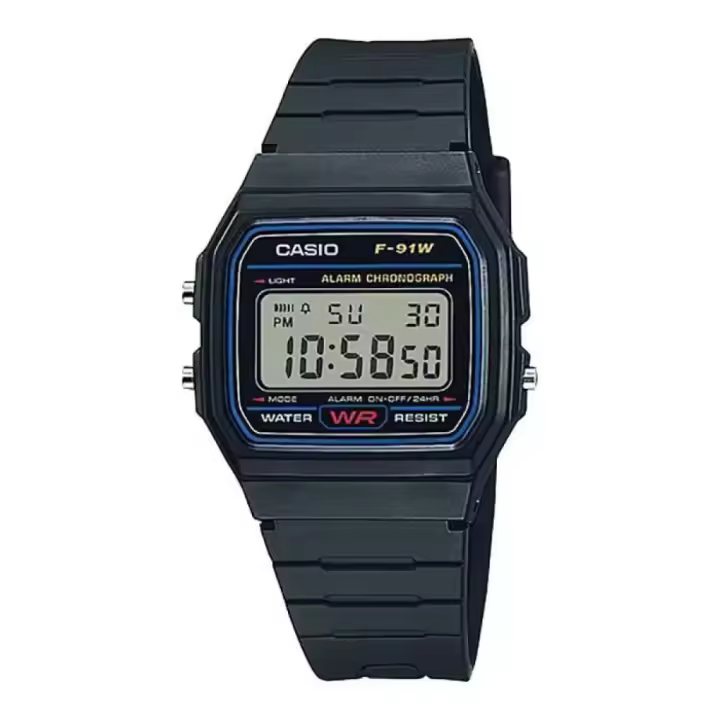 Casio Reloj F-91w-1yeg Plateado Hombre - 1