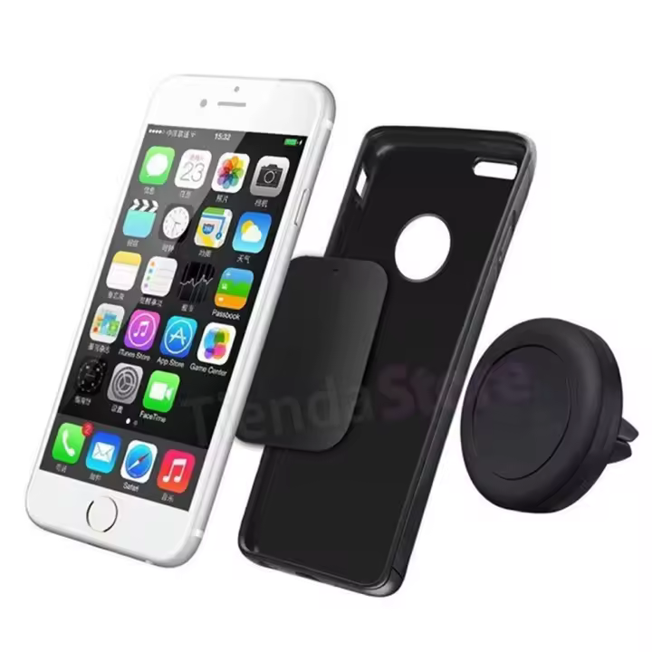 Niucom soporte de móvil para coche soporte magnético imán para salpicadero compatible con todos los smartphone - 1