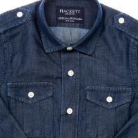 Hackett London-Camisa Tejanade manga larga y cuello solapa HK300814 para Niño