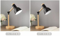 Lámpara De Escritorio Creativa Nórdica Con Cabeza Giratoria De Madera LED Protección Ocular Para Lectura Y Dormitorio - details 14
