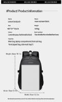 Mochila Grande Para Hombres Y Mujeres Mochila De Negocios Multifuncional De Viaje Con Compartimento Para Computadora Mochila Escolar De Alta Capacidad De Oxford - details 8