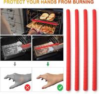 4Pack Oven Rack Covers, Safety Protection Toaster Baking Edge Shields - Fully Protect Against Burns and Scars (Red) - details 1