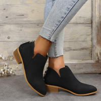 SP Zapatos de mujer de talla Grande otoño 2012 Botas de ante para Mujer Botas Chelsea Martin para Mujer Botas Cortas y Botas desnudas de estilo Británico, - details 9