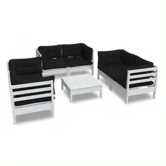 VIDAXL 3096251 conjunto de muebles para exterior de 7 piezas con cojines color antracita vida xl - 1