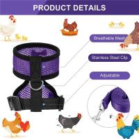 Harnés Ajustable Para Perros Pequeños Y Pollos Con Correa Cómodo Transpirable Chaleco Para Entrenamiento De Mascotas Como Pato Ganso Y Pollo - details 1