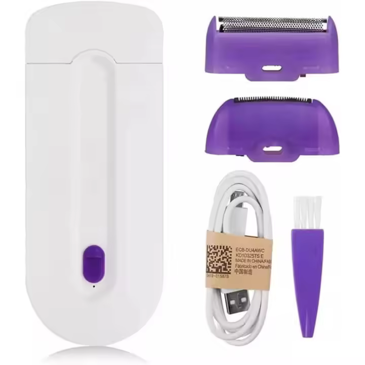 Depiladora painless profesional Eléctrica para Mujer, depiladora portátil recargable por USB, para Cuerpo de Bikini, Cara y pierna - 1