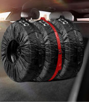 Cubiertas De Neumáticos De Repuesto Universales Para Coche 1/4PCS Bolsas De Almacenamiento Para Ruedas De Automóvil Protector Anti-Polvo De Tela De Oxford 190T Estilo De Coche - details 3