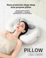Almohada Ergonómica De Soporte Cervical Ajustable Para Todas Las Posiciones De Sueño Almohada De Memoria Para El Cuello Con Poliéster 100% Uso Diario Y Viajes - details 0