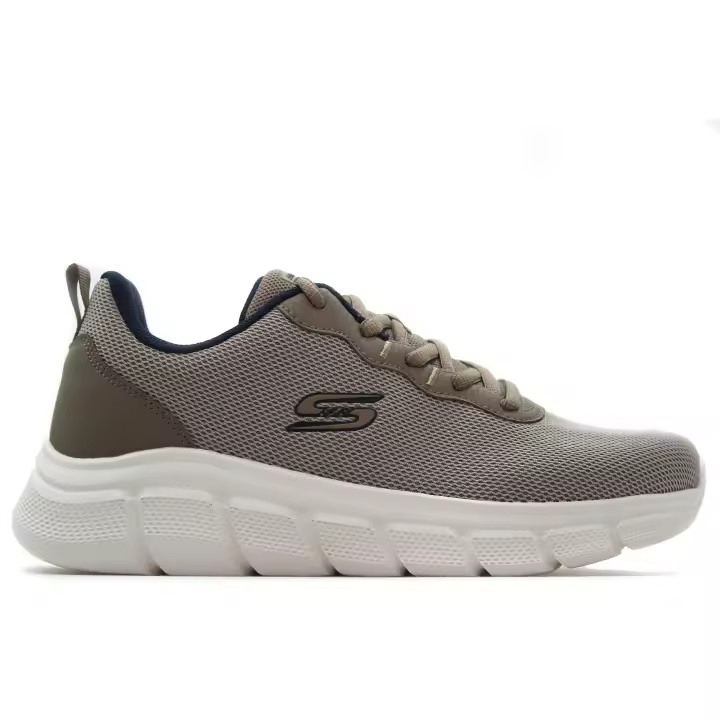 Skechers 118109 Zapatilla deportiva casual,sneakers de cordones,suela blanca ancha de goma,tela,rejilla, para caballero - 1