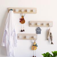 Perchero de pared Creative de Madera, Modern, sencillo y nórdico, decoración de entrada, Cinco - details 5