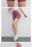 Shorts De Fitness Para Mujer Con Bolsillos Pantalones Cargo Terciopelos Yoga Estilo Verano Secado Rápido Butt Peaches - details 7
