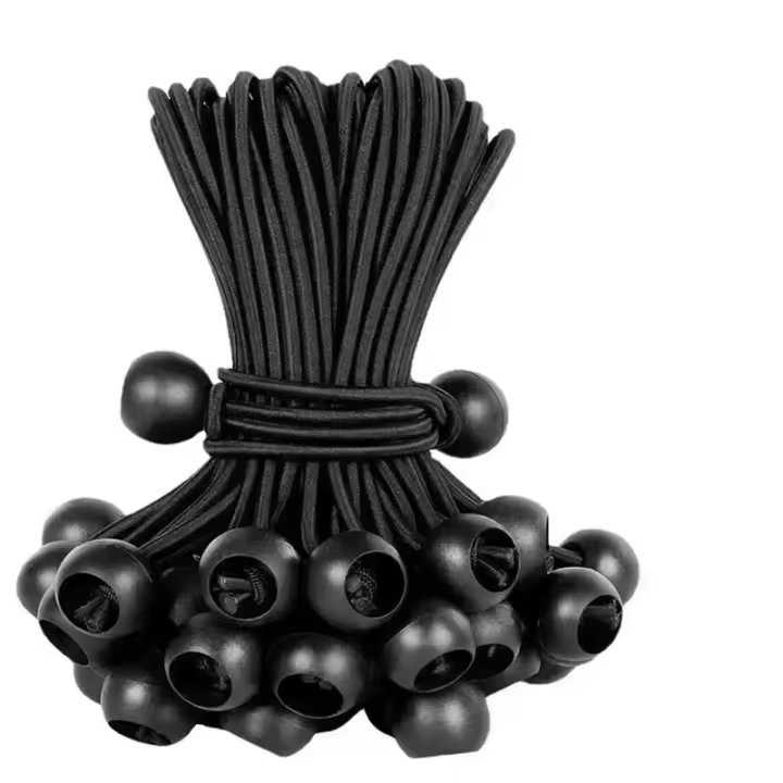10pcs Cuerda Elástica De Bungee Para Remeras Toldos Y Poles De Bandera Accesorios De Camping Y Barco Cierres De Cordón Final - 1