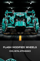Nueva Super Coche Deportivo 1000+PCS Kit De Bloques De Construcción Modelo a Escala 1:14 Regalo De Navidad Para Niños Y Adultos - details 14