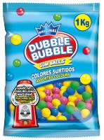 Dubble Bubble - Bolsa 1kg de Bolas de Chicle 15,5mm - Colores y Sabores surtidos - details 0