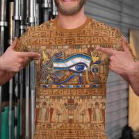 Camiseta Unisex De Estampado 3D BJU Ancient Egypt Estilo Casual Manga Corta Transpirable Para Viajes Y Uso Diario - details 9