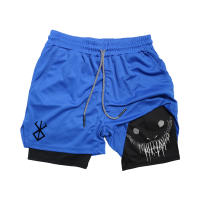 Shorts De Gimnasio Para Hombre Con Estampado De Anime Berserk 2 En 1 Secado Rápido Deporte Yoga Baloncesto Entrenamiento - details 1