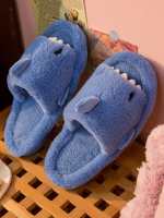 Zapatillas De Casa Para Hombre Algodón Suave Cómodas Y Cálidas Indoor Dibujos Animados Zapatillas De Lona De Polyester Para Invierno - details 7