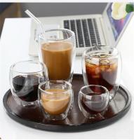 Taza De Café Expreso Doble Aislamiento En Vidrio Transparente Tamaño Variado Para Cerveza Té Leche Whiskey Bebida Ecológica Hecha a Mano - details 6