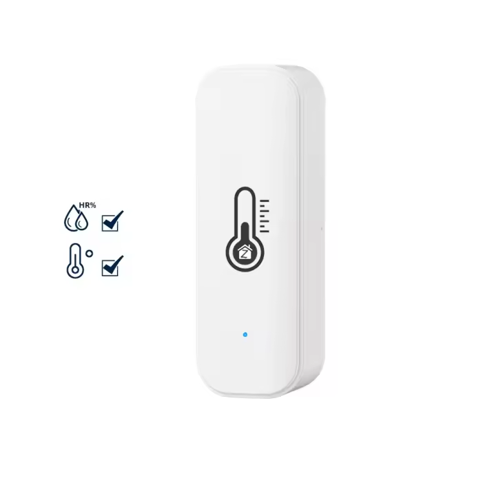 Sensor De Temperatura Y Humedad Inteligente Zigbee Tuya Monitor Remoto Por App Compatible Con Alexa Google Para Hogar Inteligente Var SmartLife - 1