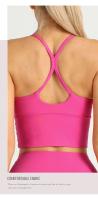 Sujetador Deportivo Para Mujer En Color Sólido Estilo Yoga Gimnasio Cruzado Atrás En Y Sexy Fitness Running Entrenamiento - details 8