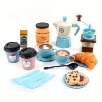 Juego De Juguetes Para Niños Y Niñas Máquina De Café Simulación Con Mesa De Postres Y Bebidas Té De La Tarde Set De Regalo Para Edades 3-12 Años - details 0