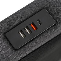 Cama tapizada Función de carga USB type C Iluminación LED Y 2 cajones, Cama Juvenil 90x200 cm Cama individual Cama de almacenamiento Somier, somier de lámparas de Madera, gris (sin colchón). - details 1