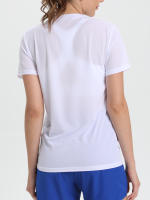 Camiseta Deportiva Para Mujer De Color Sólido Ultraligera Y Secado Rápido Transpirable Ligera Para Correr Y Gimnasio - details 13