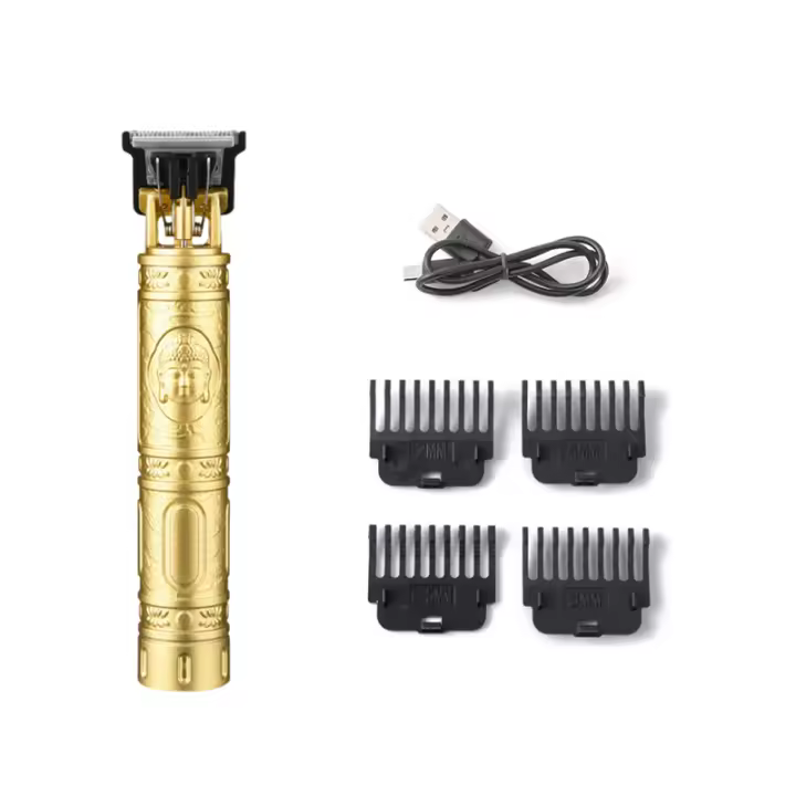T9 Máquina De Barbero Vintage Para El Hogar Y Comercial Cuchilla De Acero Inoxidable Recortadora De Barba Y Pelo Para Hombres Regalo De Peluquería - 1