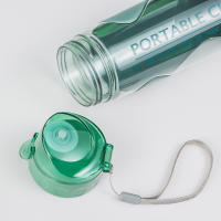 Botella Deportiva De Viaje 500ml Plástica Transparente Y Sellada Para Gimnasio Y Exteriores Botella De Bebida Portátil - details 4